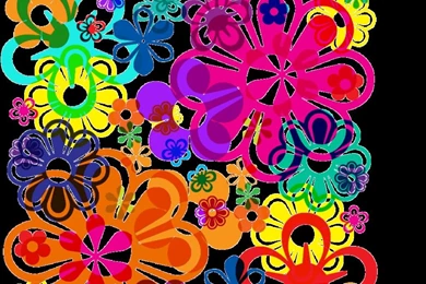 Wallpapers Psychedelic Flowers D Abstract Bright Hippie 1024x800 ...