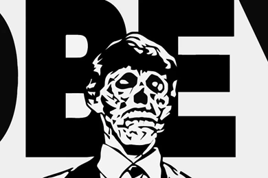 Download Wallpapers 3840x1200 Obey, Skeleton, Logo, Brand Dual Wide ...