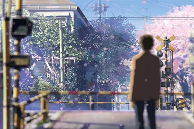 Makoto Shinkai 5 Centimeters Per Second Railroad Crossing ...