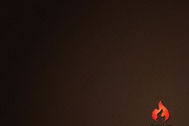 A Fire On The Brown Background. High Resolution Wallpaper.