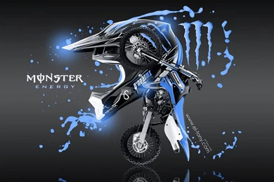 Fantasy Monster Energy Blue Wallpapers HD