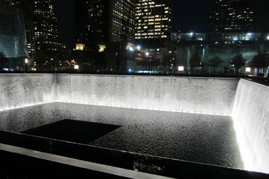 9: See The 9/11 Memorial At Night