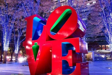 Amazing Christmas Love Decoration At Night Wallpapers   Christmas ...