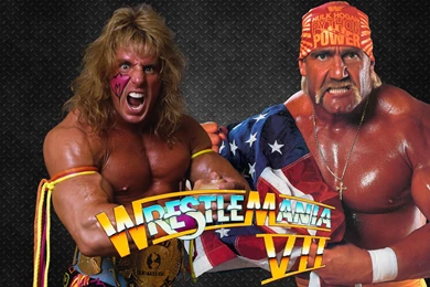 The Ultimate Warrior & Hulk Hogan WrestleMania 7   HD Wallpapers