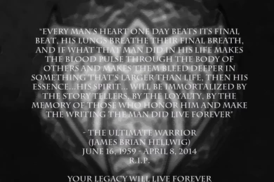 RIP Ultimate Warrior By XOriginalSinnX On DeviantArt