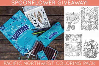 Win A Pacific Northwest Coloring Book!   Spoonflower Blog – Design ...