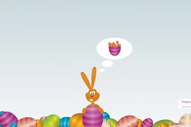 Easter Bunny Happy Easter HD Desktop Wallpapers : Widescreen : High ...