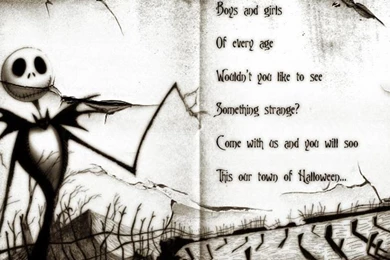 NIGHTMARE BEFORE CHRISTMAS WALLPAPER   (