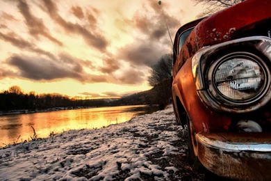 Abandoned Truck Near The River Wallpapers   Photography Wallpapers ...