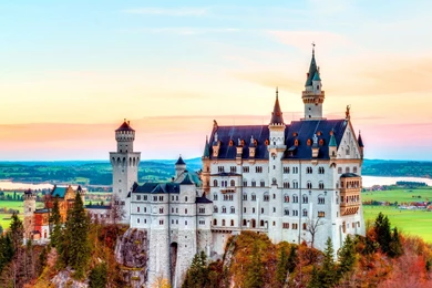 HDR, Castle, Landscape, Building, Neuschwanstein Castle Wallpapers HD