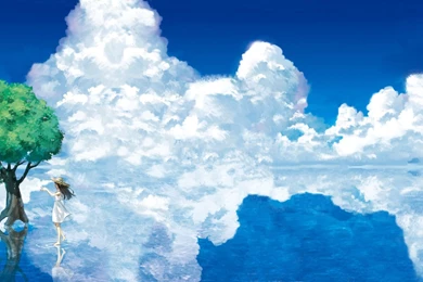 Anime Landscape Dual Screen Wallpapers