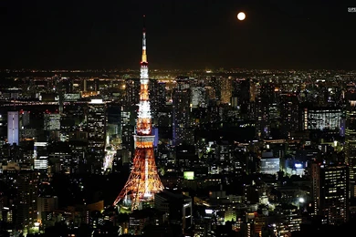 Full Moon Over Tokyo Wallpapers   World Wallpapers