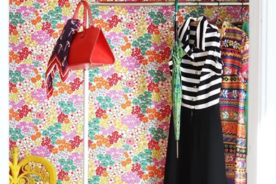 How To Hang Fabric As Wallpapers — Apartment Therapy Tutorials ...