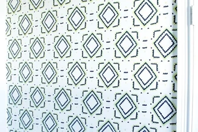 DIY Fabric Wallpapers Chaotically Creative