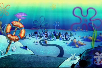 Gallery For   Bikini Bottom Skyline