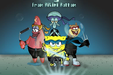 Ninjas From Bikini Bottom   Spongebob Squarepants Wallpapers ...