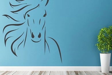 Horse Wall Stickers Modern Horse Wall Decal DIY Decorative Wall ...