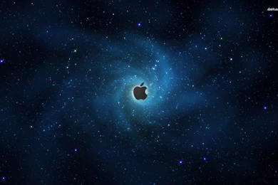 Blue Space Apple Logo Wallpapers   Computer Wallpapers
