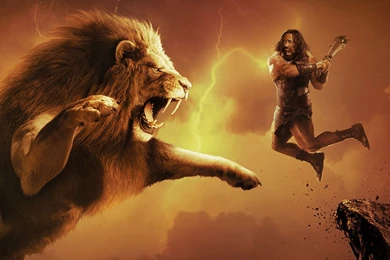 Hercules Dwayne Johnson Lion   Wallpaper.