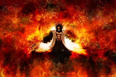 Bleach Zaraki Kenpachi Flames Wallpapers   (