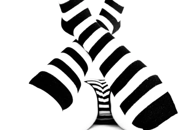 Black And White Grayscale Socks Stockings Striped Legwear ...