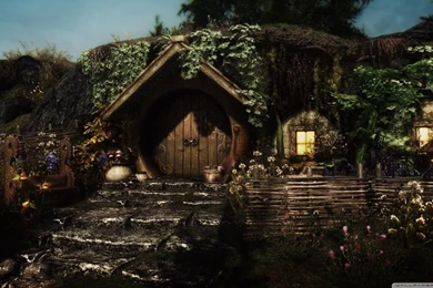 Hobbit Hole HD Desktop Wallpapers : Widescreen : High Definition ...