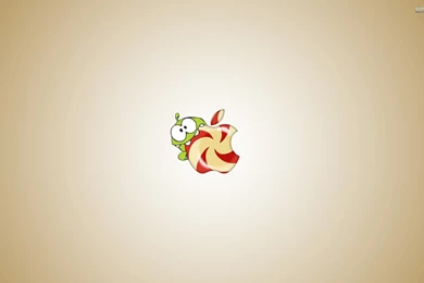 Om Nom Eating Apple Logo, Cut The Rope, Mac, Macintosh, 2560x1600 ...