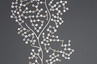 Sparkle Coral Black Vinyl Wallpapers