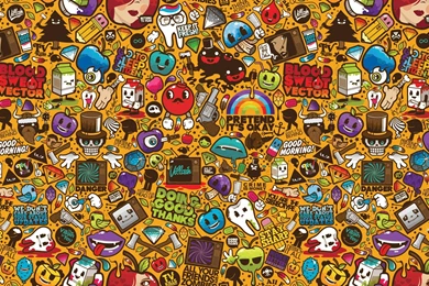 Guns, Bombs, Leaves, Retro, Typography, Feathers, Rainbows ...