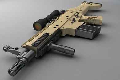 FN SCAR H Battle Rifle: Perspective View By Samouel On DeviantArt