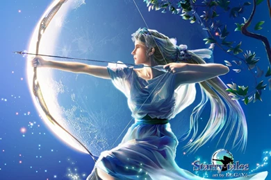 Download Wallpapers 1600x1200 Zodiac, Sign, Marksman, Girl ...