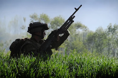 Soldiers, Machine Gun, Guns, Australian Military, Fn Mag :: Wallpapers