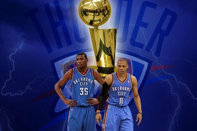Oklahoma City Thunder NBA Trophy Wallpapers