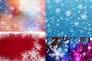 20 Sets Of Christmas Backgrounds For Creating Wallpapers ...