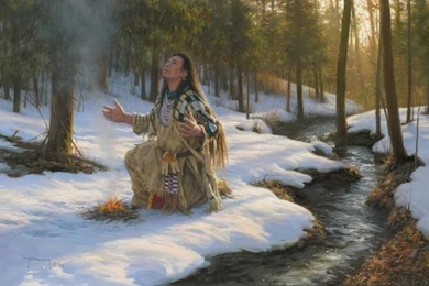 NATIVE AMERICAN. MORNING SUN PRAYER Wallpapers