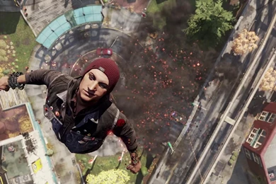 Delsin Flying Like Superman, InFAMOUS Second Son   1920x1080 ...