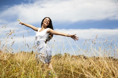 Refreshing moment happy lady HD.jpg