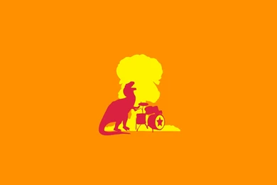 Nuclear Dinosaurs Mushroom Cloud Surreal Drums