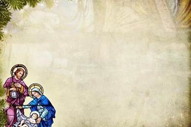 Away In A Manger Church PowerPoint Template