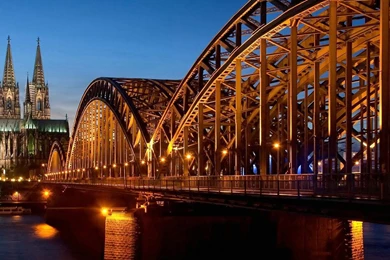 Cathedral Hohenzollern Bridge Germany Hq Backgrounds Hd Wallpapers ...