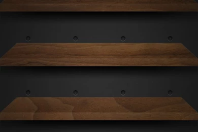 iPhone 5 Wallpapers   iPhone 5 Retina Walnut Shelves