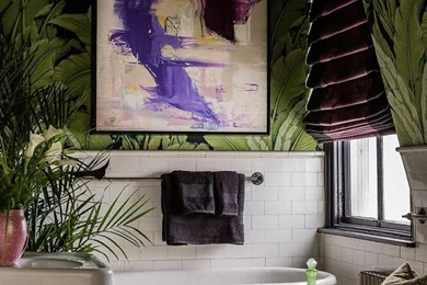 Make An Iconic Wall With Floral, Palm And Banana Leaf Wallpapers ...