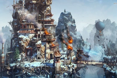 Steampunk City Wallpapers Fantasy Wallpapers