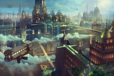 Gallery For   Steampunk City