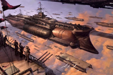 Steampunk Spaceships Wallpapers   Fantasy Wallpapers