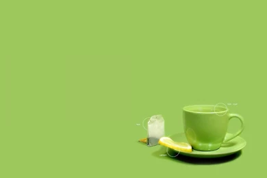 GREEN TEA WALLPAPER   (
