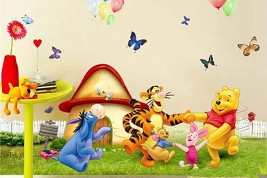 Popular Baby Pooh Wallpaper Buy Cheap Baby Pooh Wallpapers Lots ...
