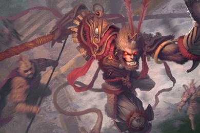 Heavenly, Havoc, Artwork, Palace, Wukong, Monkey King :: Wallpapers