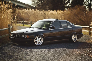 E34, Black, Tuning, Bmw, 5 Series, BMW, Black, 525