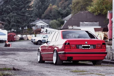 Download Wallpapers 2048x1152 Bmw, E34, 532i, Tuning, Red, Cars ...